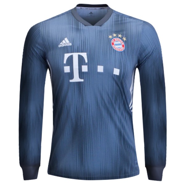Camiseta Bayern Munich Tercera equipación ML 2018-2019 Gris Azul